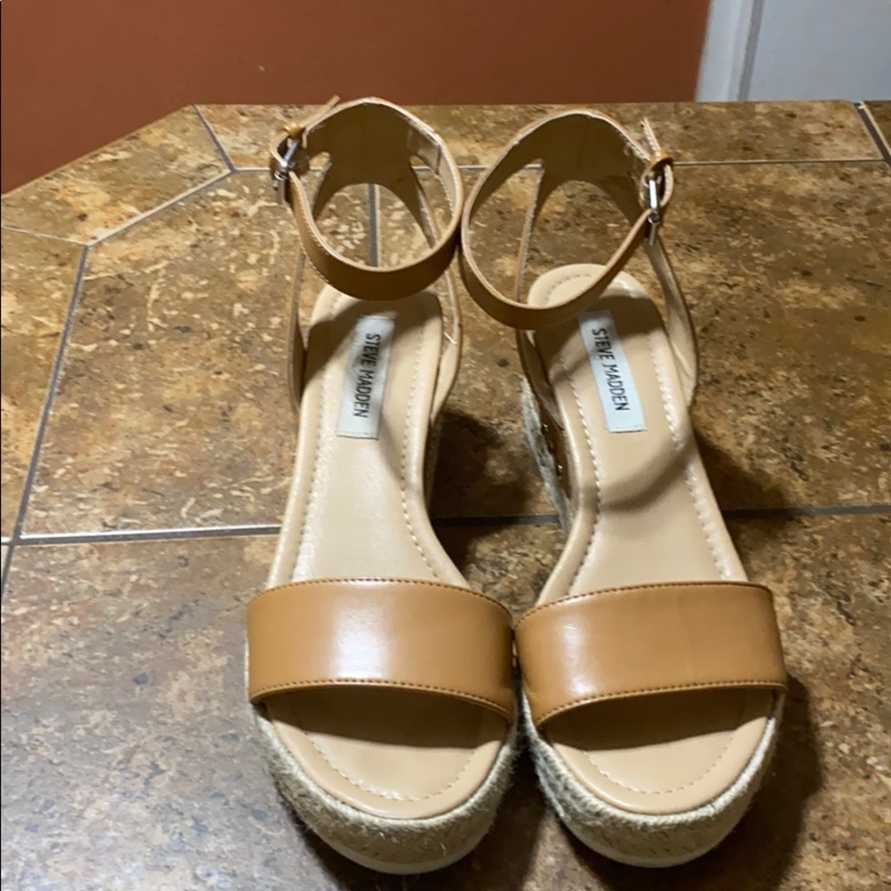 Steve Madden Espadrille Sandals Tan 9.5 M
